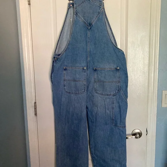 Old Navy Light Blue Denim Overalls large/14 - Picture 2 of 11